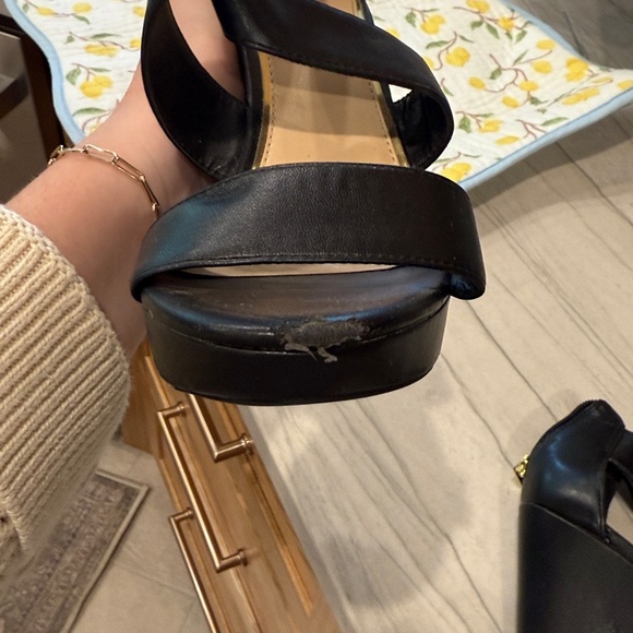 Black platform wedges - Picture 8 of 9